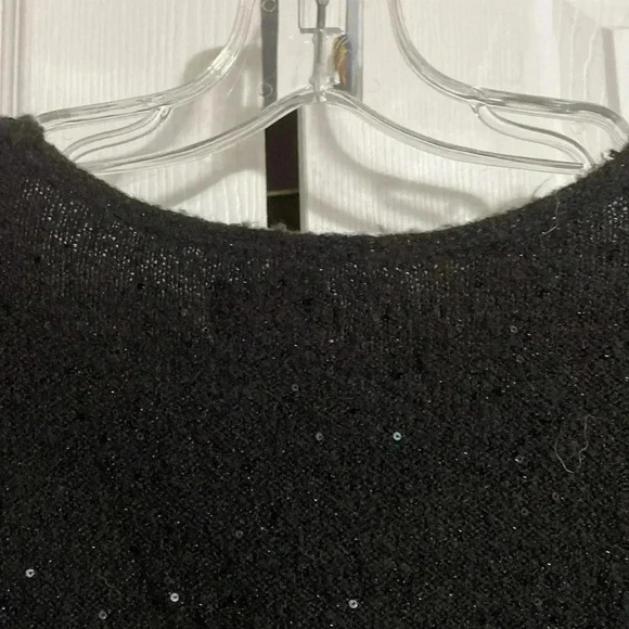 Evri black sparkle sequin sweater size OX - Picture 10 of 13
